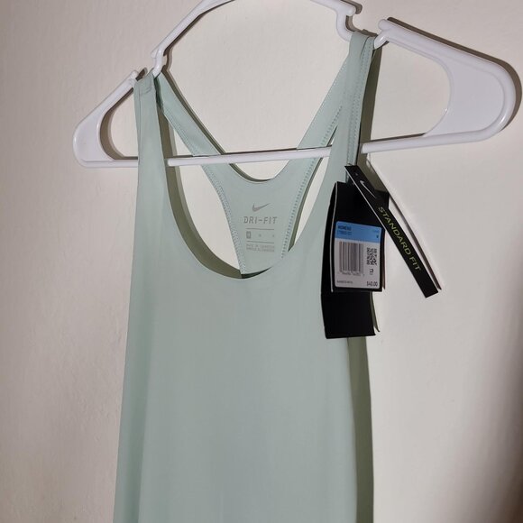 NWT MSRP $40 Nike Dri-Fit Women's Running Tank Top Sage Mint Green Size M Light - Picture 5 of 8